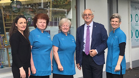 Pat Hogan's pharmacy key members of the team